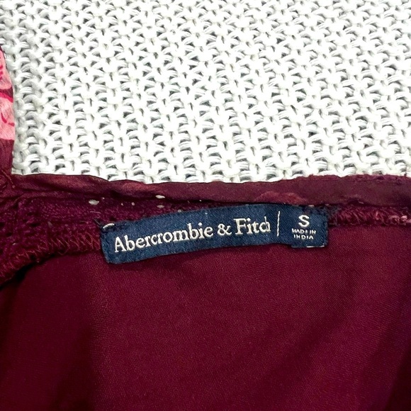 Abercrombie & Fitch Burgundy Floral Romper - Picture 8 of 10